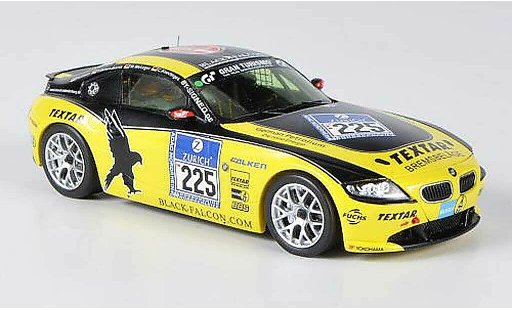 Bmw Z4 course 1/43 Minichamps E89 zwart Falken TeaNo.225 24h Nurburgring 2011 modelauto
