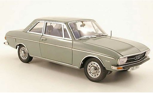 Audi 100 berline 1/18 Signature (C1) 2 portes grijs groen 1972 modelauto