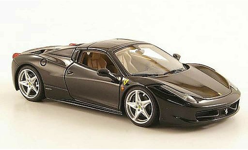Ferrari 458 Italia Spider 1/43 Look Smart zwart Hard Top modelauto