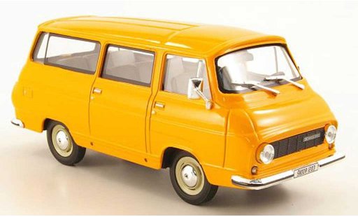 Skoda 1203 Kastenwagen 1/43 Abrex Lieferwagen oranje modelauto