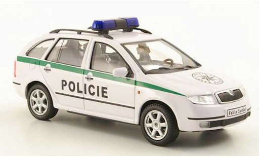 Skoda Fabia Police 1/43 Abrex Policie Politie Tschechien modelauto