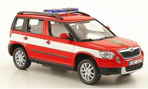 Skoda Yeti Livree Flotte 1/43 Abrex Hasici Brandweer Tschechien modelauto