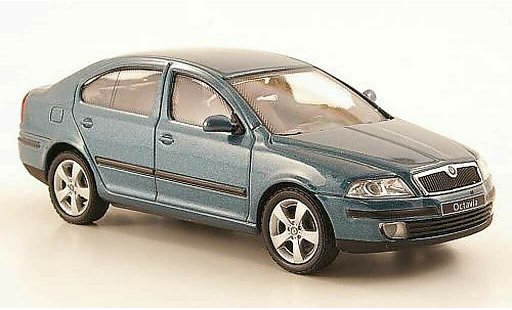 Skoda Octavia Limousine 1/43 Abrex Sedan blauw modelauto