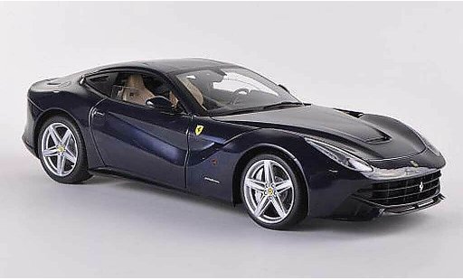 Ferrari F12 Berlinetta 1/18 Hot Wheels Elite 2 Sedan blauw (Elite) modelauto