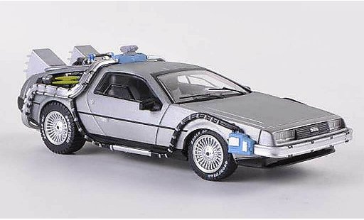 De Lorean futur I Time Machine 1/43 Hot Wheels Elite DMC-12 Back to the Future modelauto