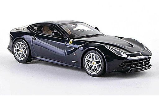 Ferrari F12 Berlinetta 1/43 Hot Wheels Elite 2 Sedan blauw (Elite) modelauto