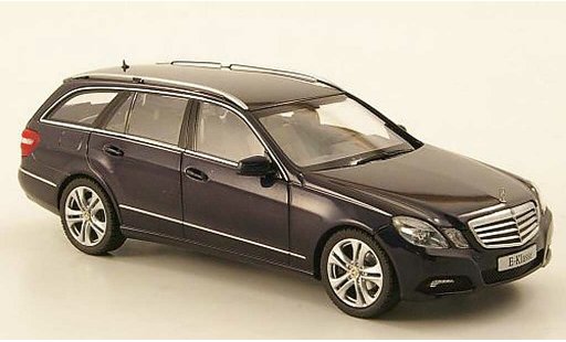 Mercedes Classe E T-Modell 1/43 Schuco (S212) blauw 2009 modelauto