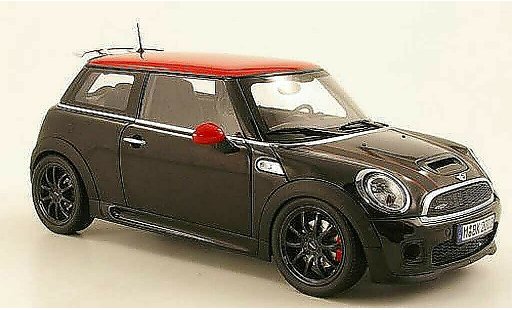 Mini Cooper JCW 1/18 Kyosho (R56) zwart/rood modelauto