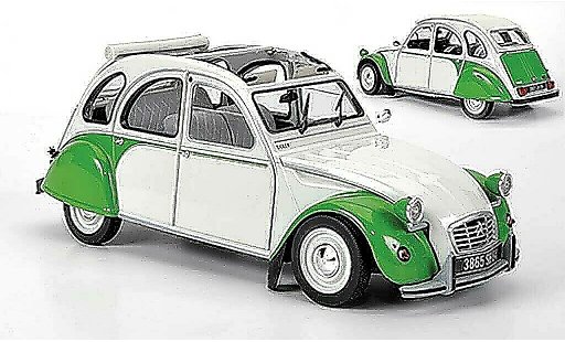 Citroen 2CV Dolly 1/18 Norev wit/groen 1985 modelauto