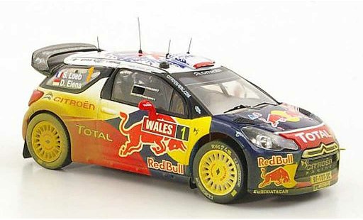 DS Automobiles DS3 WRC 2011 1/43 IXO No.1 Red Bull - Total S.Loeb / D.Elena Rally Wales modelauto