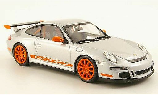 Porsche 911 GT3 RS 1/43 Minichamps grijs /oranje modelauto