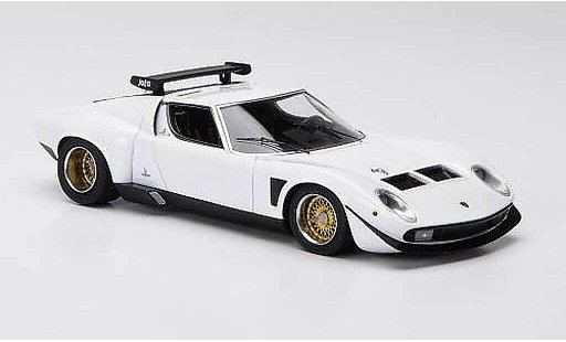 Lamborghini Miura Jota 1/43 FrontiArt SVR wit 1972 modelauto