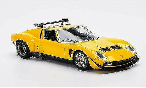 Lamborghini Miura Jota 1/43 FrontiArt SVR geel 1972 modelauto