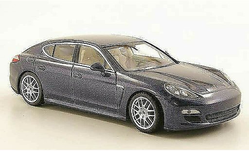 Porsche Panamera 4S 1/43 Minichamps blauw 2010 modelauto