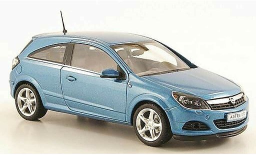 Opel Astra GTC 1/43 Minichamps H blauw 3-Turer modelauto