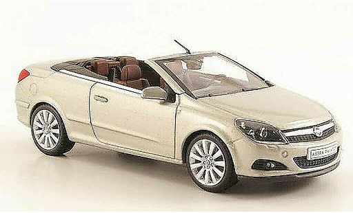 Opel Astra Twin Top 1/43 Minichamps H grijsbeige modelauto