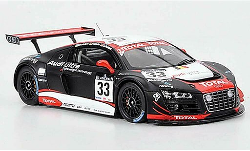 Audi R8 lms 1/43 Spark No.33 Total/ultra 24h Spa 2011 modelauto