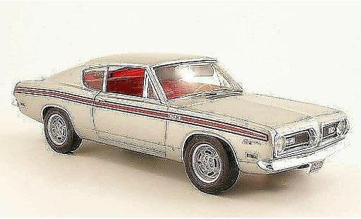Plymouth Barracuda 1969 1/18 Highway 61 383 Formula S grijs metallic modelauto