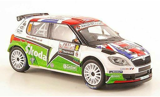 Skoda Fabia S2000 1/43 Abrex No.9 Mikkelsen/Floene Rally Monte Carlo 2011 modelauto