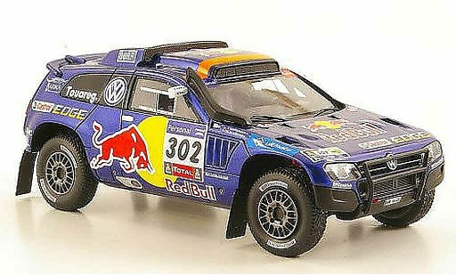 Volkswagen Touareg Dakar 1/43 Spark Race 3 No.302 Red Bull 2011 modelauto