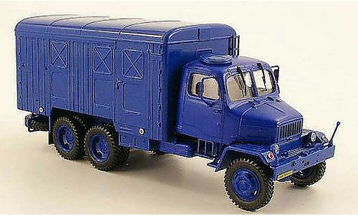 Praga V3S Kasten 1/43 Abrex bestelwagen blauw modelauto