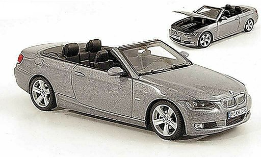 Bmw 335 cabriolet 1/43 Autoart E93 Cabrio grijs 2006 modelauto