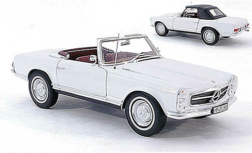 Mercedes 230 Base 1/18 Norev SL (W113) bianco 1963 modelauto