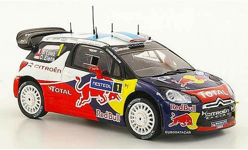 DS Automobiles DS3 WRC 2011 1/43 Spark No.1 S.Loeb / D.Elena Rally Finnland modelauto