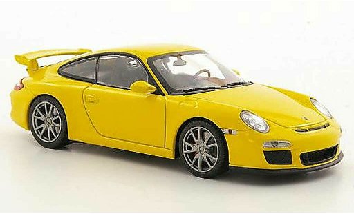Porsche 911 GT3 1/43 Minichamps (II) geel 2009 modelauto
