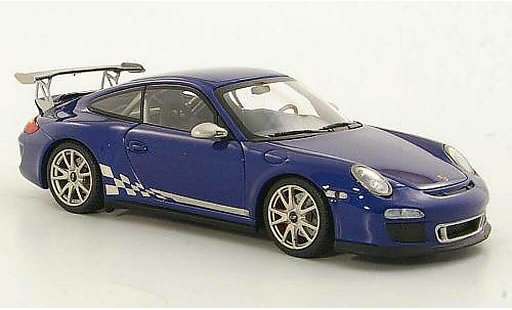 Porsche 911 GT3 RS 1/43 Minichamps 2010 (II) blauw modelauto