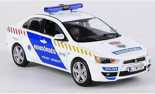 Mitsubishi Lancer Evolution X 1/43 Vitesse Hungarian Politie 2009 modelauto