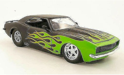 Chevrolet Camaro Z28 1/18 Jada Toys zwart met verde flammes 1968 modelauto