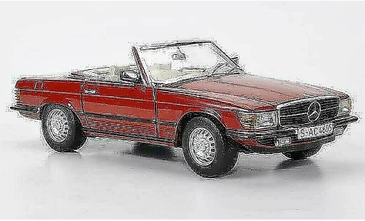 Mercedes 350 Base 1/18 Sun Star rood 1977 modelauto