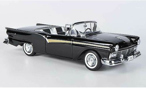 Ford Fairlane 500 Skyliner 1/18 Sun Star zwart modelauto