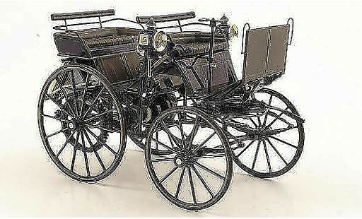 Mercedes Daimler Base 1/18 Norev Motorkutsche blauw modelauto