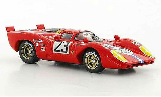 Ferrari 312 P 1/43 Best No.23 NART Chinetti Jr. / Adamowicz Sebring 1970 modelauto