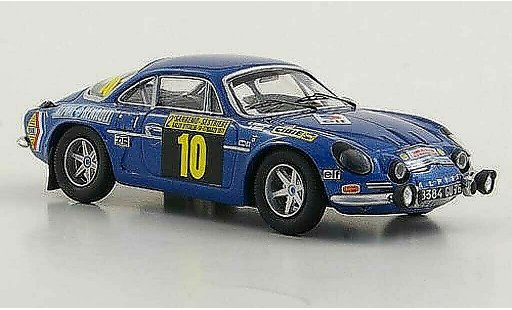 Alpine A110 1600 s 1/43 Trofeu 1600S No.10 B.Darniche / A.Mahe Rally San Remo 1971 modelauto