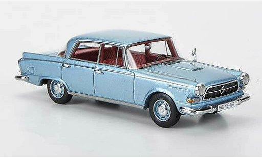 Borgward P100 berline 1/43 Neo blauw 1960 modelauto