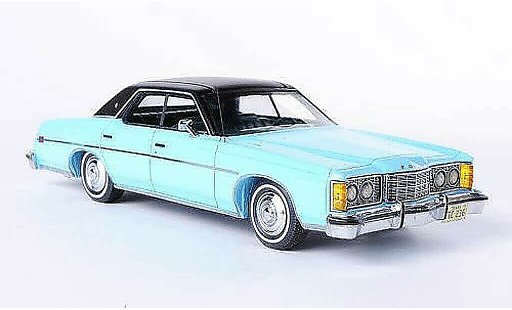 Ford LTD 1973 1/43 Neo blauw/mat zwart modelauto