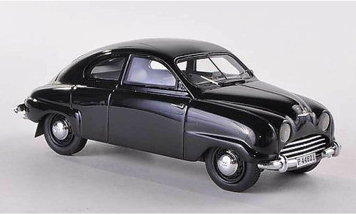 Saab 92B Base 1/43 Neo zwart 1958 modelauto