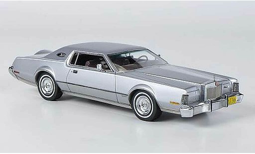 Lincoln Continental 1973 1/43 Neo MK IV grijs /grijs modelauto