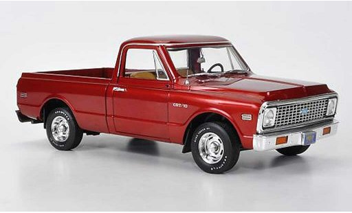 Chevrolet C-10 Pickup 1/18 Highway 61 Fleetside Pick Up rood 1969 modelauto
