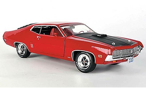 Ford Gran Torino Gran Torino 1/18 Ertl GT 429 rood/matzwart 1970 modelauto