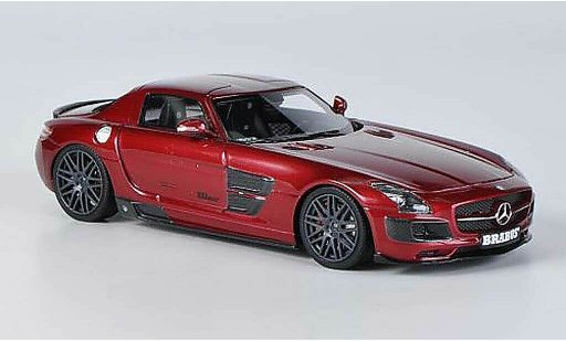 Mercedes 700 Biturbo 1/43 Schuco Brabus rood modelauto