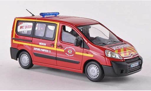 Citroen Jumpy ambulance 1/43 Solido Medecin Sapeurs Brandweer Brandweerambulanz (F) 2012 modelauto