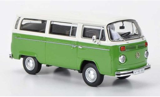 Volkswagen T2 B 1/43 Premium ClassiXXs Bus L groen/wit modelauto