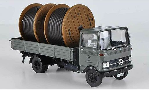 Mercedes L3500 Base 1/43 Premium ClassiXXs / Porsche Pr. m. 2 Kabeltr. DBP-Fernmeldedienst grijs modelauto