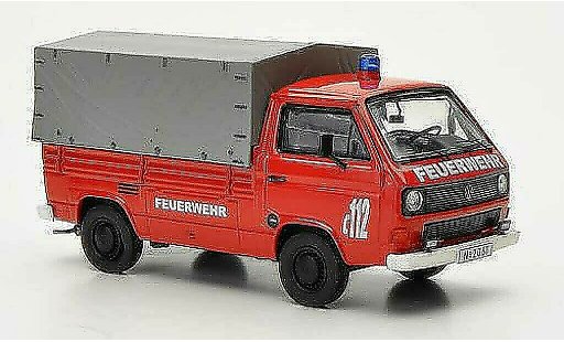 Volkswagen T3 B 1/43 Premium ClassiXXs laadbak/Plane Brandweer modelauto