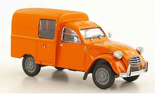 Citroen 2CV Berline 1/43 Eligor AKS400 oranje 1974 modelauto