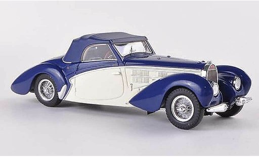 Bugatti 57 Aravis 1/43 Minichamps C blauw/wit 1939 modelauto